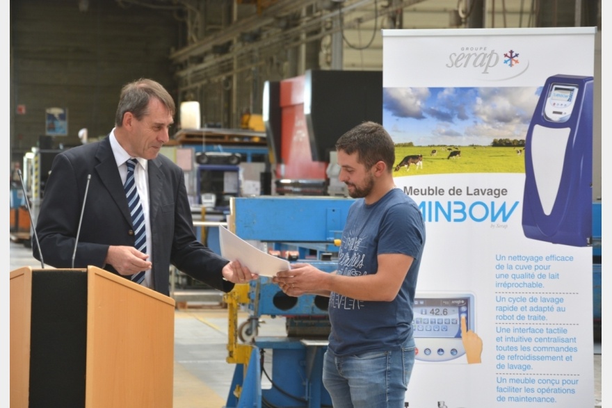 Eric BOITTIN a entrega de diplomas CQPM Soldadores Industriais